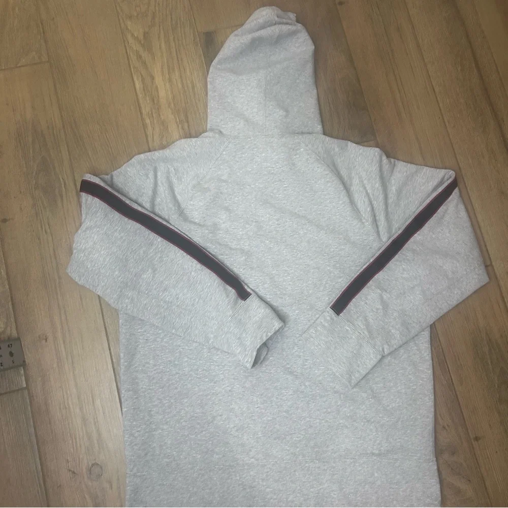 Abercrombie & Fitch Gray Hoodie with Blue and Red Stripes - Picture 8 of 8